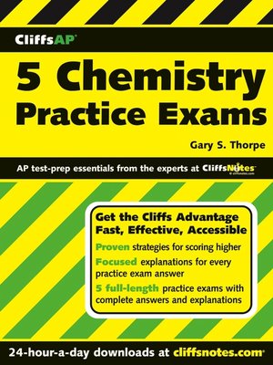 cover image of CliffsAP 5 Chemistry Practice Exams